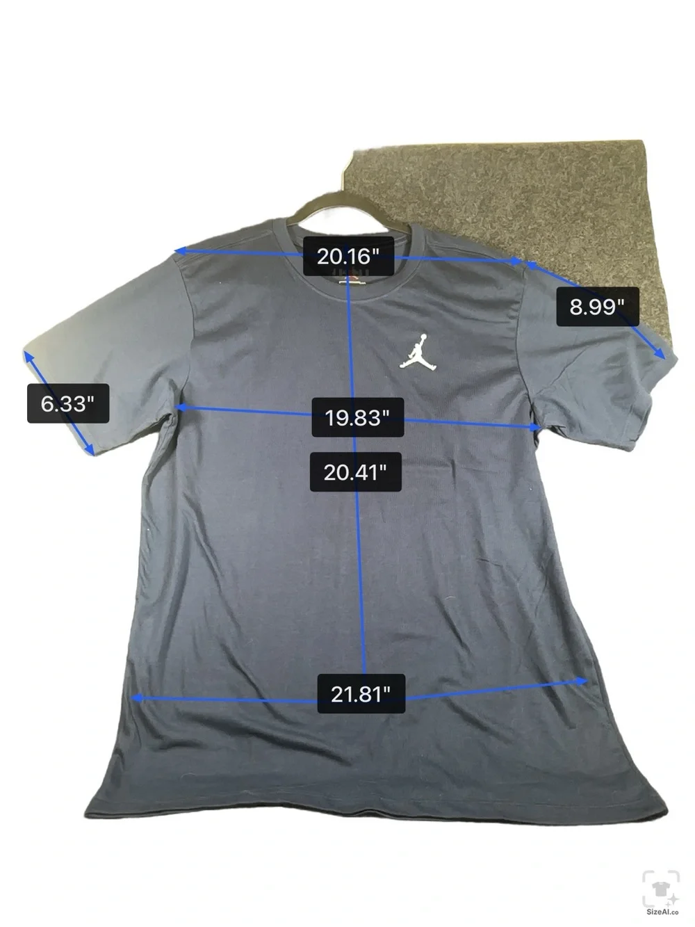 Jordan Mens XXL Navy Short Sleeve Embroidered Jumpman T-Shirt